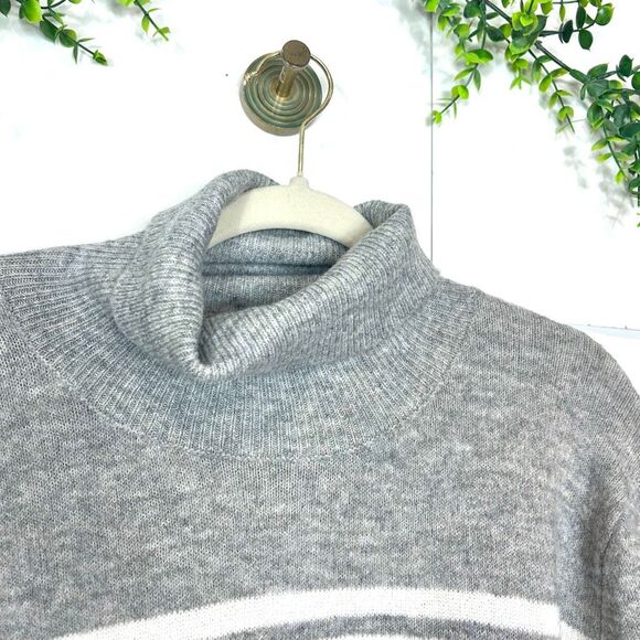 Halogen Sweater Womens XL Gray Apres Ski Turtleneck Long Sleeve Pullover Knitted - Picture 4 of 13